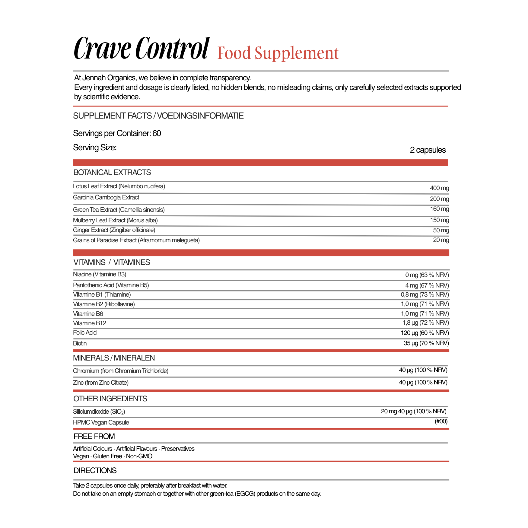 Crave Control – Houd Je Eetlust Onder Controle