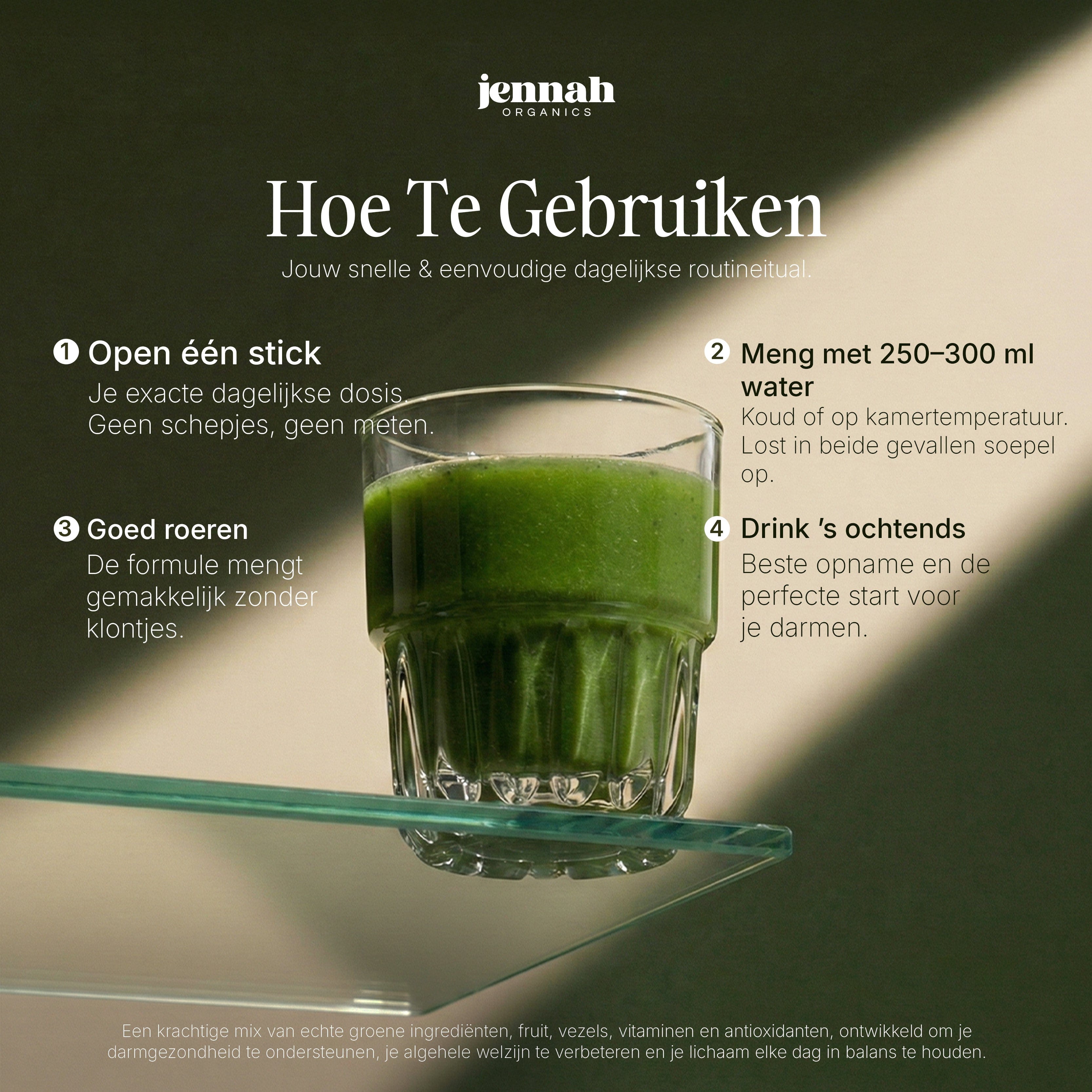 Daily Greens – Plantaardig Supergreens Poeder (30 sticks)