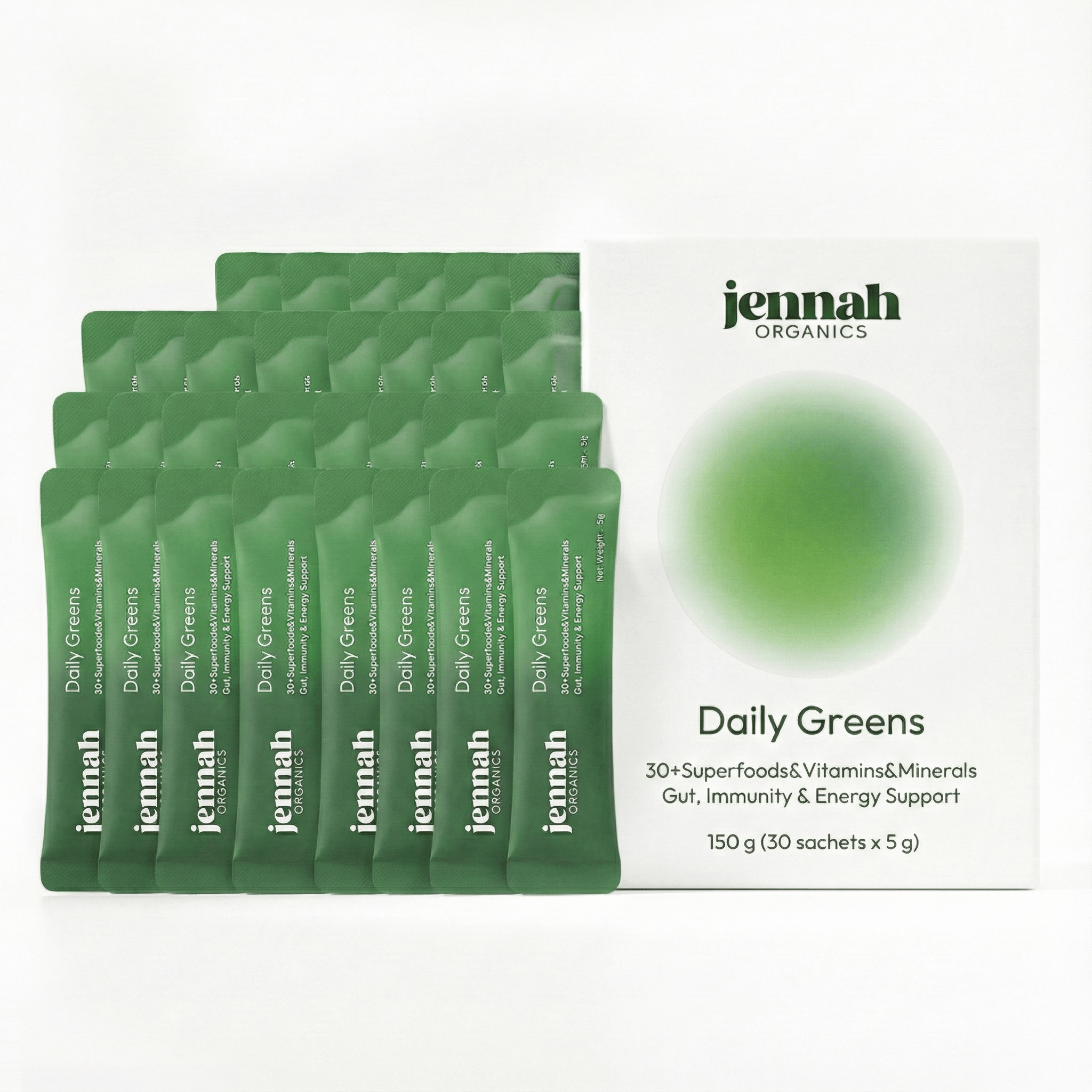 Daily Greens – Plantaardig Supergreens Poeder (30 sticks)